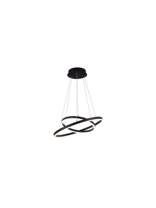 VK Lighting Κρεμαστό Φωτιστικό LED με Θερμό Λευκό Φως Μαύρο - second view