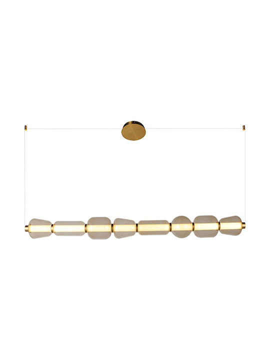Zambelis Lights Κρεμαστό Φωτιστικό LED Ράγα Χρυσό 23065