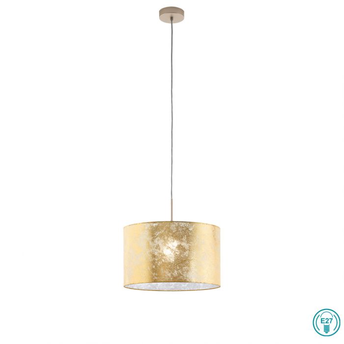 Eglo VISERBELLA Κρεμαστό Φωτιστικό Μοντέρνο Μονόφωτο Χρυσό 97643