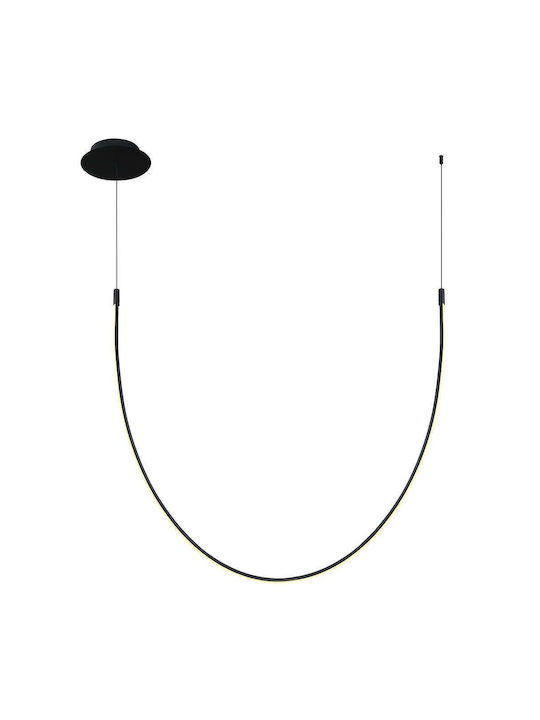 Zambelis Lights Κρεμαστό Φωτιστικό LED Μαύρο 23052