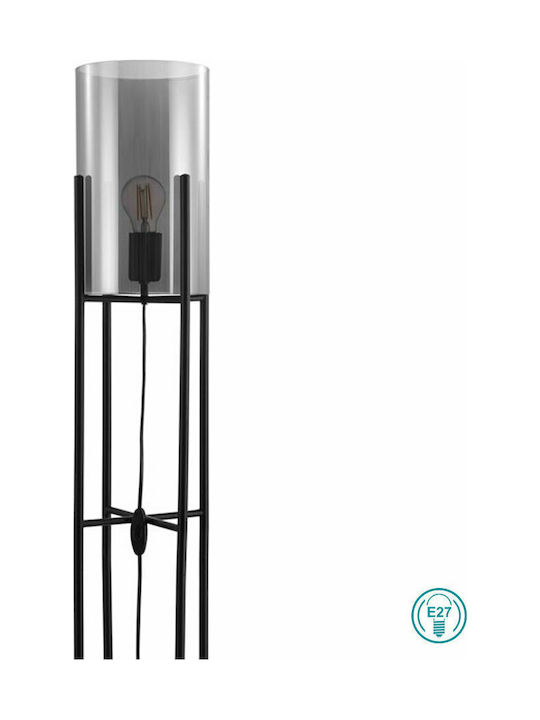 Eglo Glastonbury Μοντέρνο Φωτιστικό Δαπέδου Υ136xΜ30εκ. με Ντουί για Λαμπτήρα E27 σε Μαύρο Χρώμα 43142 - second view