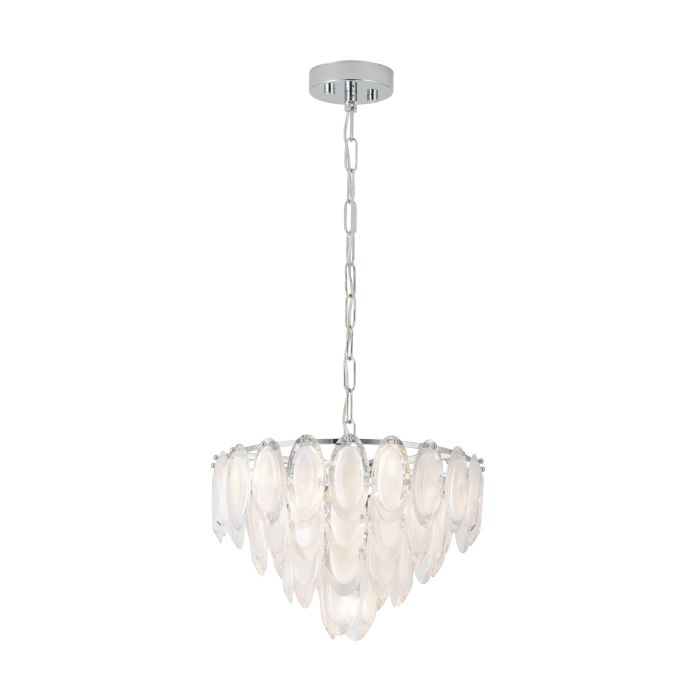 Eglo Carvario Μοντέρνο Κρεμαστό Φωτιστικό Πολύφωτο σε Ασημί Χρώμα 39721 - second view