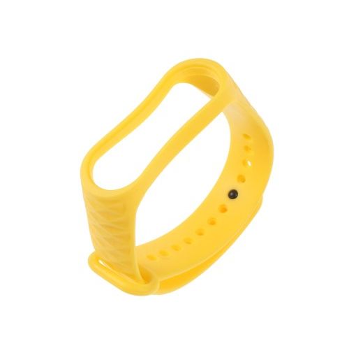 Λουράκι Σιλικόνης Carbon Κίτρινο (Mi Band 3/Mi Smart Band 4)