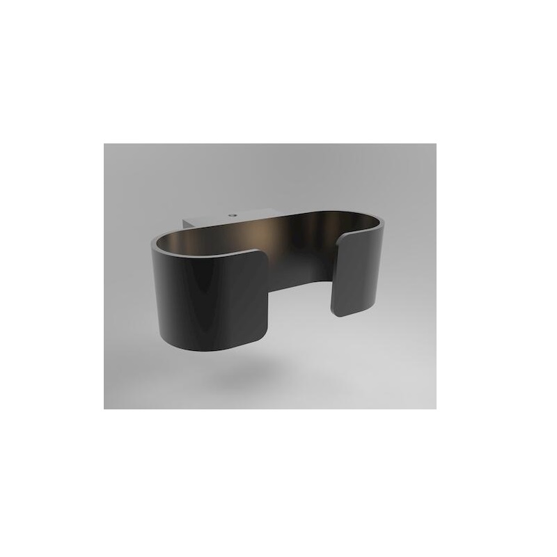 Geyer Επιτοίχιο Εξωτερικό Φωτιστικό Μαύρο LOWL200123WDG