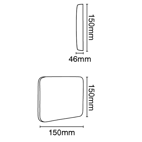 Επίτοιχο γύψινο φωτιστικό LED SMD5050 12V 3000K VK/09017 - second view
