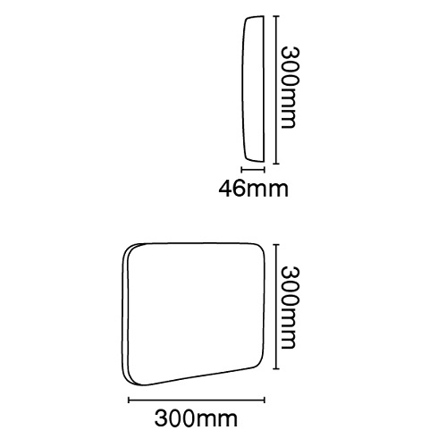 Επίτοιχο γύψινο φωτιστικό LED SMD5050 12V 3000K VK/09016 - second view