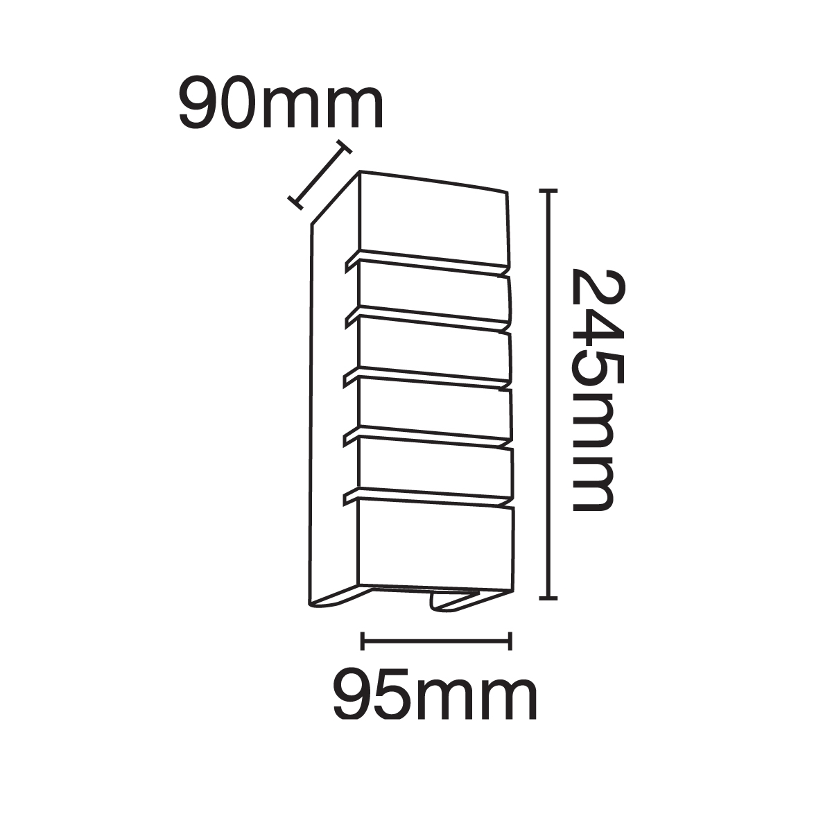 Επίτοιχο γύψινο φωτιστικό 240V E14 VK/09010 - second view