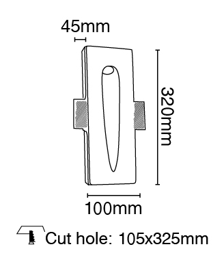 ΕΠΙΤΟΙΧΟ ΦΩΤΙΣΤΙΚΟ ΧΩΝΕΥΤΟ ΛΕΥΚΟ LED 1W VK/09023 - second view