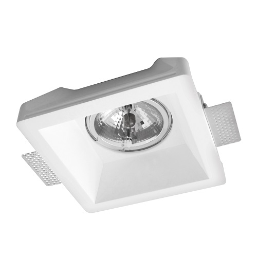 Χωνευτό γύψινο φωτιστικό τετράγωνο βαθύ AR111 G53 VK/09007