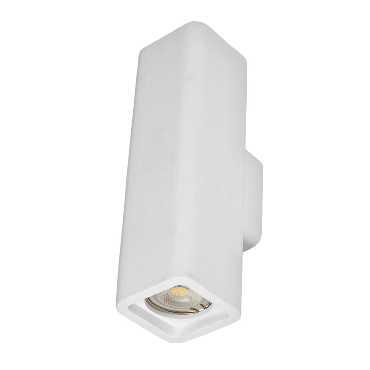 Απλίκα τοίχου γύψινη ορθογώνια 2ΧGU10  VK/09019