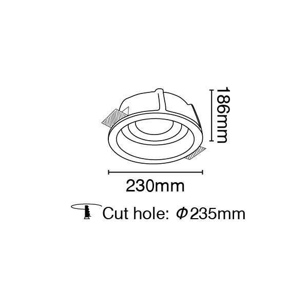 ΣΠΟΤ ΧΩΝΕΥΤΟ ΛΕΥΚΟ VK/09030 - second view