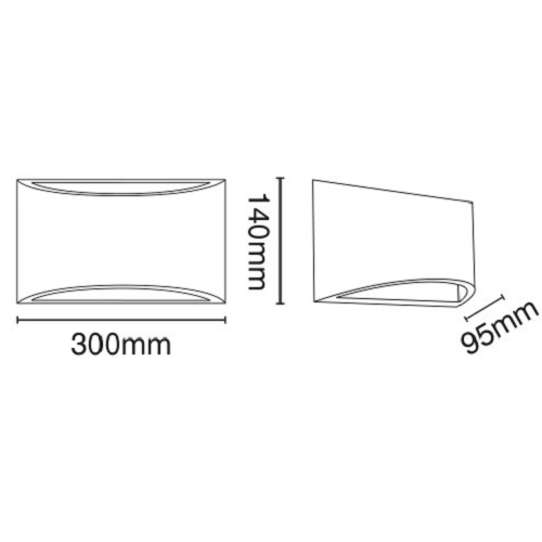 Επίτοιχο φωτιστικό γύψινο Ε14 VK/09071 - second view