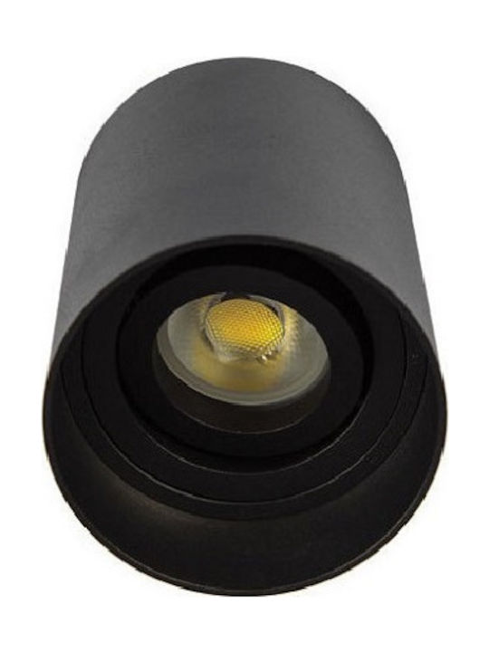 VK/03139/CE/B  Σποτ οροφής κύλινδρος Φ60 x 85mm GU10 μαύρο  - second view