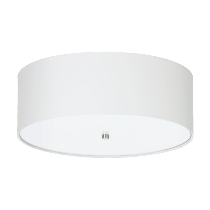 Eglo Pasteri Μοντέρνα Υφασμάτινη Πλαφονιέρα Οροφής με Ντουί E27 σε Λευκό χρώμα 47.5cm 94918 - second view