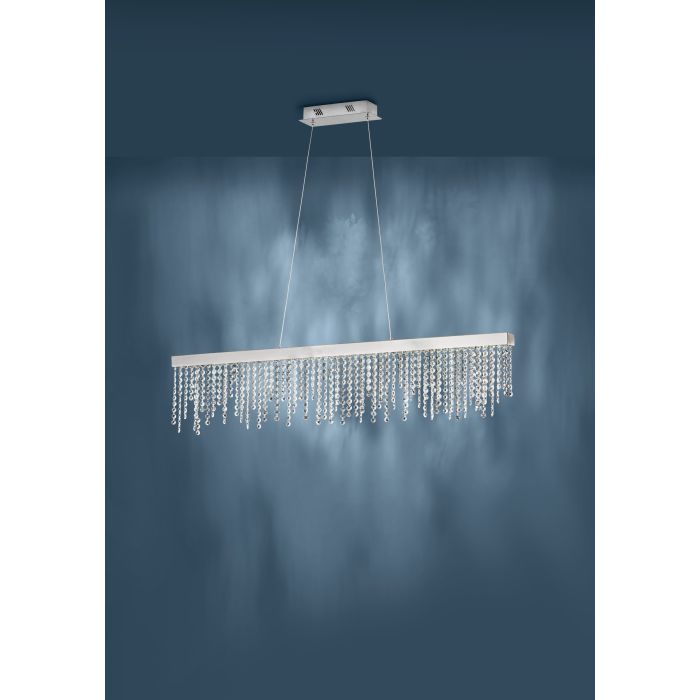 Eglo Antelao Μοντέρνο Κρεμαστό Φωτιστικό Ράγα με Ενσωματωμένο LED σε Ασημί Χρώμα 39284