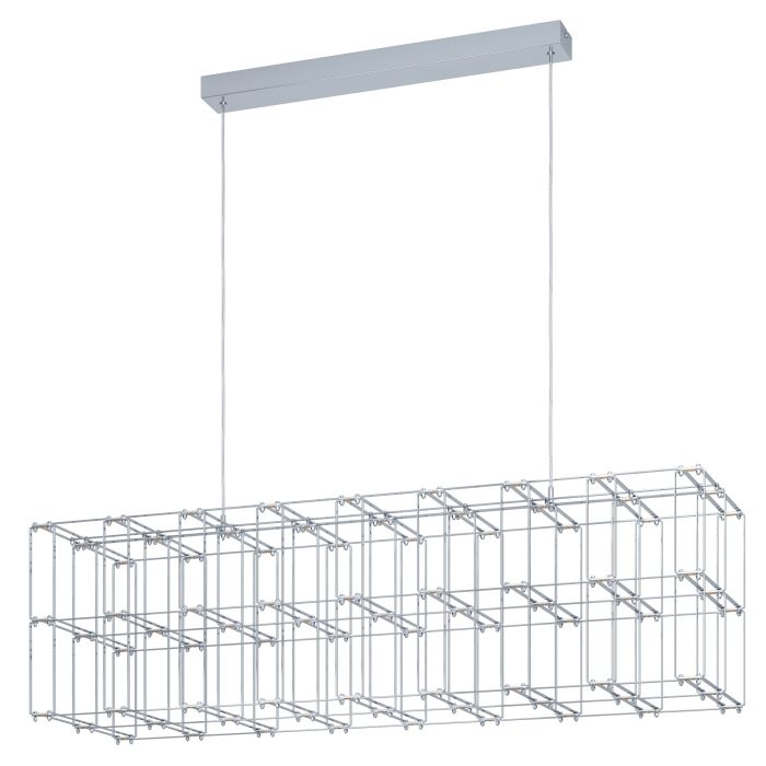 Eglo Frontera Μοντέρνο Κρεμαστό Φωτιστικό με Ενσωματωμένο LED σε Ασημί Χρώμα 39763 - second view