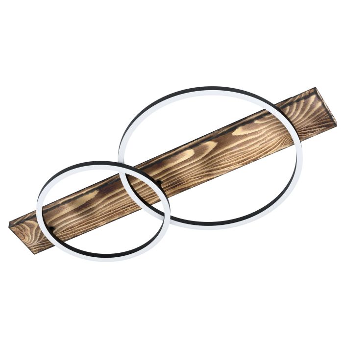 LED-ΠΛΑΦΟΝΙΕΡΑ ΜΑΥΡΟ/ΞΥΛΟ RUSTIKAL 'BOYAL' Eglo 99408 