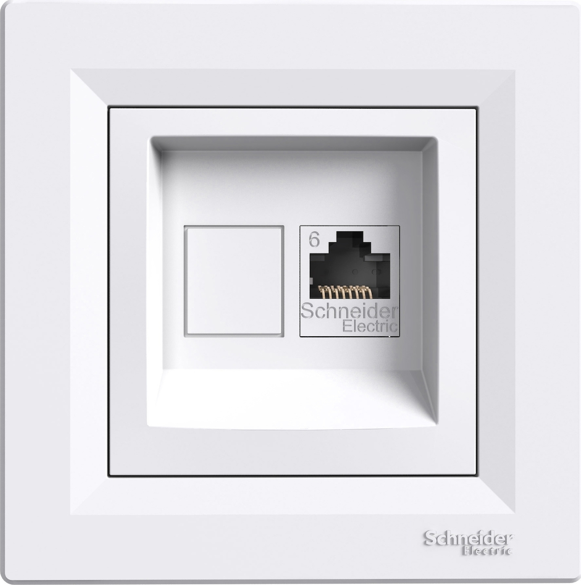 Asfora πρίζα πληροφορικής RJ45 cat6 U/UTP λευκό [EPH4700121]