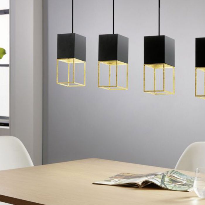 Eglo Montebaldo Κρεμαστό Φωτιστικό Μοντέρνο Πολύφωτο Μαύρο 97734 - second view