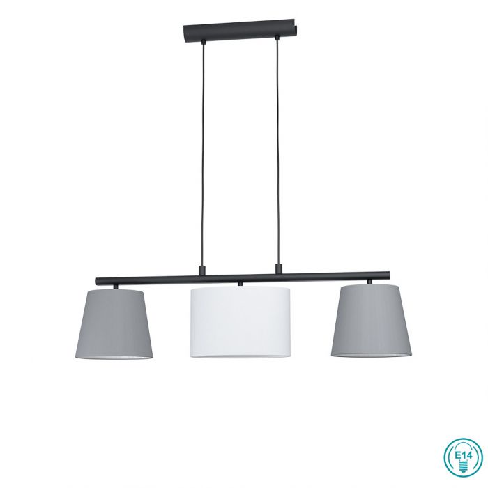 Eglo Almeida Κρεμαστό Φωτιστικό Μοντέρνο Τρίφωτο Πολύχρωμο 98587