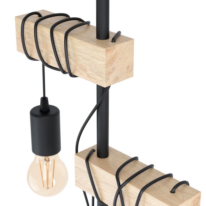 Δαπέδου Vintage Industrial Eglo Townshend 32919 Μαύρο - second view