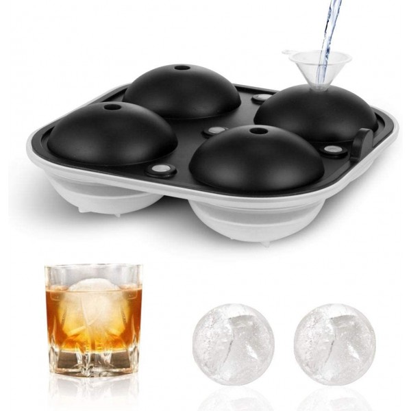 Παγοθήκη Σιλικόνης με 4 Παγάκια Στρογυλλά 6cm