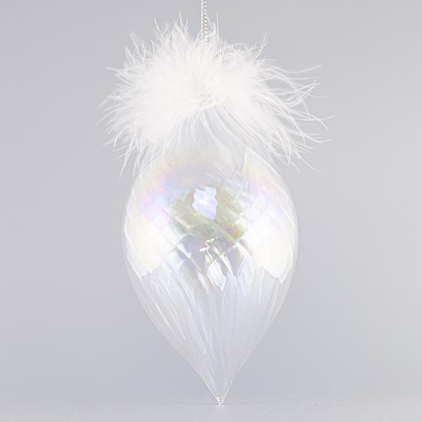 ΓΥΑΛΙΝΟ ΣΤΟΛΙΔΙ ΔΑΚΡΥ, ΔΙΑΦΑΝΟ ΙΡΙΔΙΖΟΝ, ΜΕ ΠΟΥΠΟΥΛΑ, ΣΕΤ 4ΤΜΧ, 8X16CM  600-42463