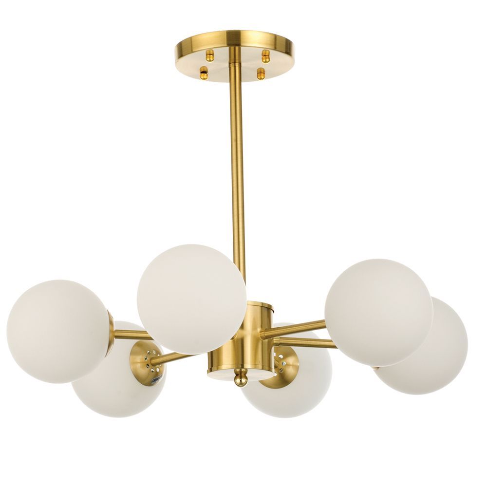 INLIGHT 6 ΦΩΤΟ ΦΩΤΙΣΤΙΚΟ ΟΡΟΦΗΣ ΜΕΤΑΛΛΙΚΟ ΓΥΑΛΙΝΟ ΧΡΥΣΟ 5316-6