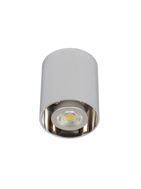 VK Lighting Μονό Σποτ σε Ασημί χρώμα VK/03002/C