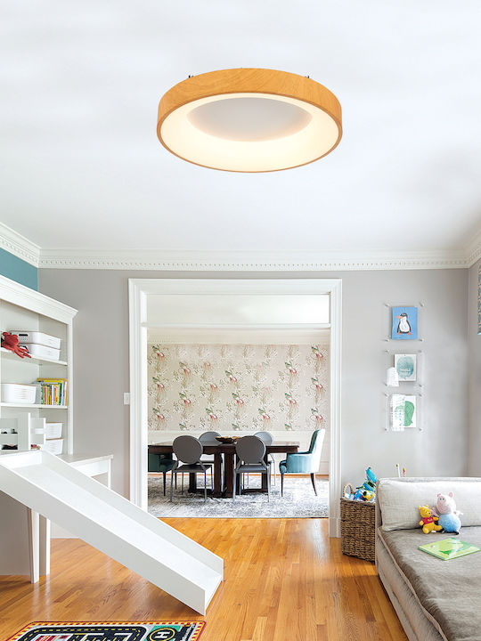 Inlight 42178Α Στρογγυλό Εξωτερικό LED Panel Ισχύος 58W με Φυσικό Λευκό Φως 56x56εκ.  - second view