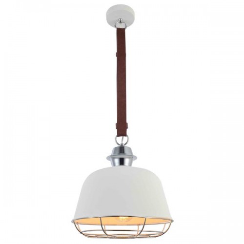 SPOTLIGHT ΦΩΤΙΣΤΙΚΟ ΚΡΕΜΑΣΤΟ ΜΕΤΑΛΛΙΚΟ ΛΕΥΚΟ ΜΕ ΠΛΕΓΜΑ  3175