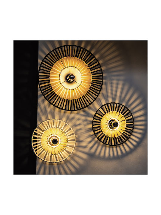 Zambelis Lights Μοντέρνο Φωτιστικό Τοίχου με Ντουί E27 σε Λευκό Χρώμα Πλάτους 80cm 19250 - second view