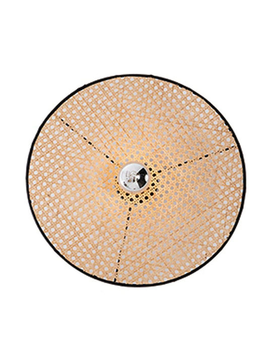 Zambelis Lights Μοντέρνο Φωτιστικό Τοίχου με Ντουί E27 σε Μπεζ Χρώμα Πλάτους 40cm 22174