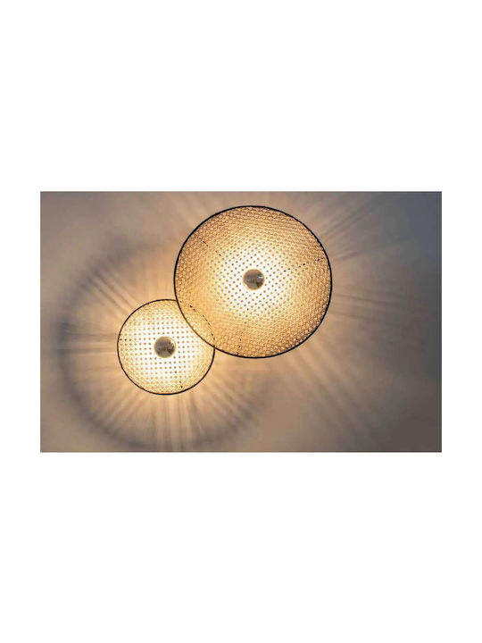 Zambelis Lights Μοντέρνο Φωτιστικό Τοίχου με Ντουί E27 σε Μπεζ Χρώμα Πλάτους 40cm 22174 - second view