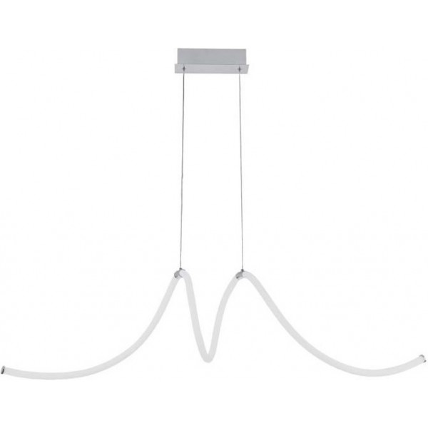 Zambelis Lights 1954 Μοντέρνο Κρεμαστό Φωτιστικό με Ενσωματωμένο LED σε Λευκό Χρώμα 