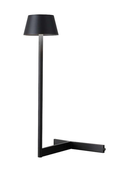 Zambelis Lights Μοντέρνο Φωτιστικό Τοίχου με Ενσωματωμένο LED και Θερμό Λευκό Φως σε Μαύρο Χρώμα Πλάτους 22cm 19110