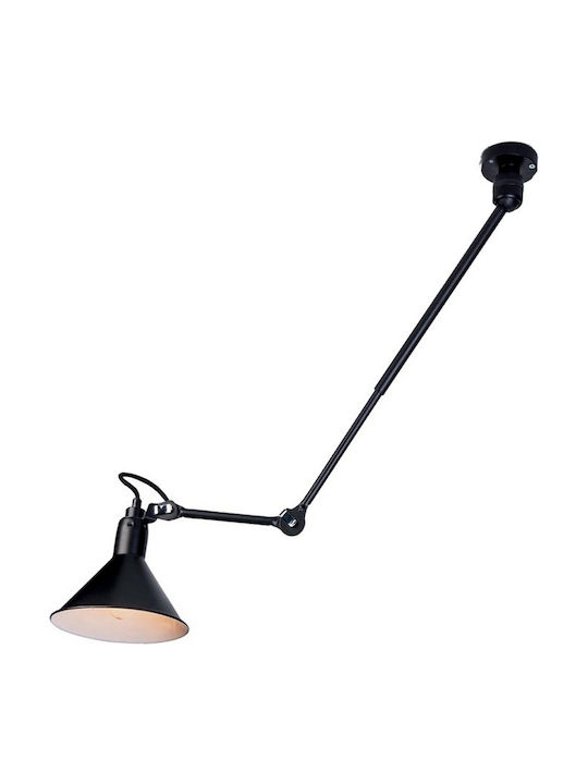 Zambelis Lights Μονό Σποτ με Ντουί E27 σε Μαύρο Χρώμα 19219