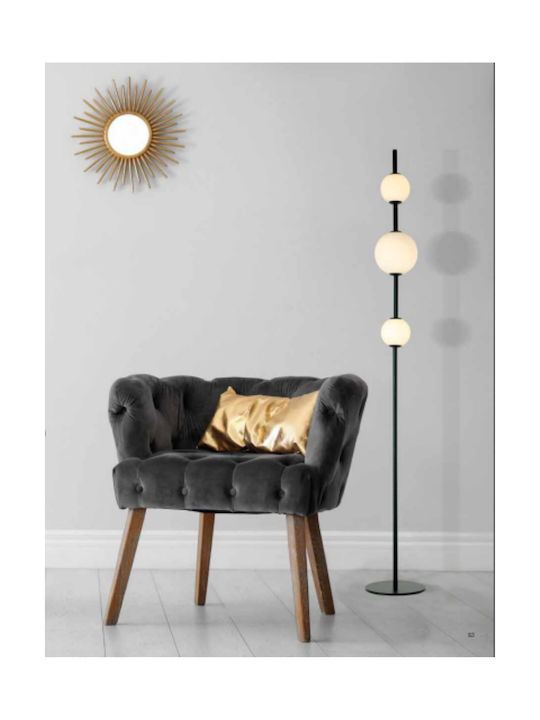 Zambelis Lights Μοντέρνο LED Φωτιστικό Δαπέδου Υ160xΜ22εκ. με Θερμό Λευκό Φως σε Μαύρο Χρώμα 20135