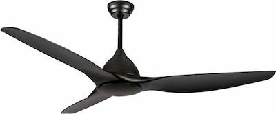 Zambelis Lights 20258 Ανεμιστήρας Οροφής 163cm Μαύρος