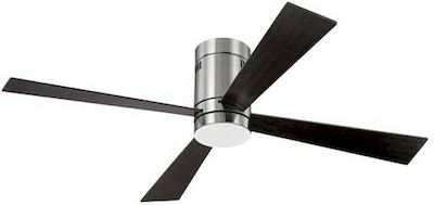 Zambelis Lights 19138 Ανεμιστήρας Οροφής 124cm με Φως και Τηλεχειριστήριο Μαύρος