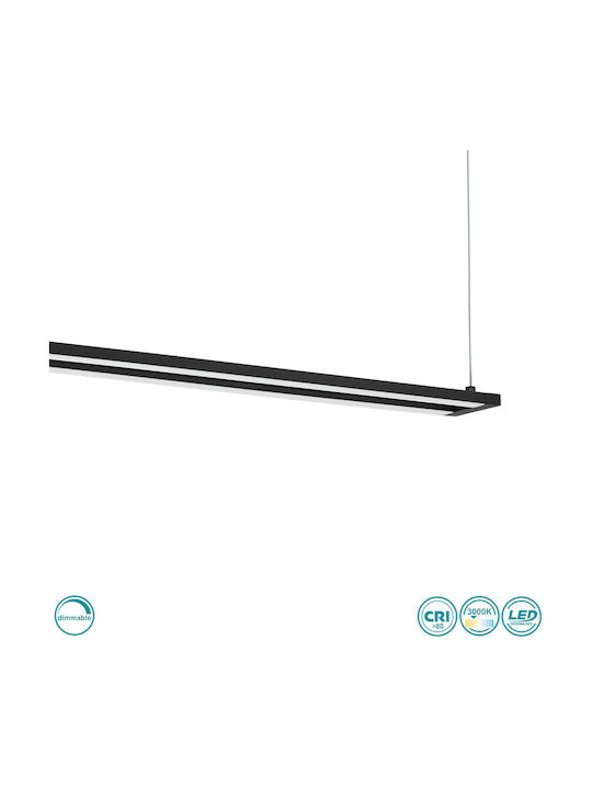 Eglo Amontillado Μοντέρνο Κρεμαστό Φωτιστικό Ράγα με Ενσωματωμένο LED σε Μαύρο Χρώμα 98492