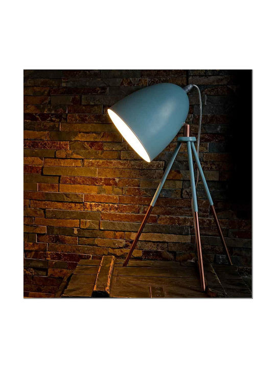 Eglo Πορτατίφ με Τιρκουάζ Καπέλο και Τιρκουάζ Βάση 49337 - second view