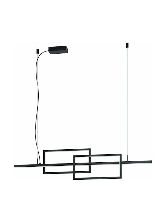 Eglo Puebla Μοντέρνο Κρεμαστό Φωτιστικό με Ενσωματωμένο LED σε Μαύρο Χρώμα 39797