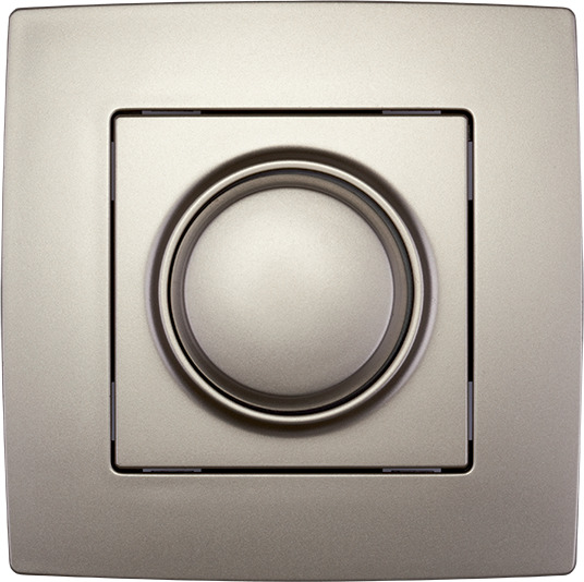 Elmark City με Μετώπη Περιστροφικός dimmer 300W Champagne Metallic 190192