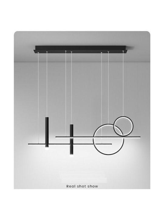 Atman Μοντέρνο Κρεμαστό Φωτιστικό Ράγα σε Μαύρο Χρώμα LEG-8716 - second view