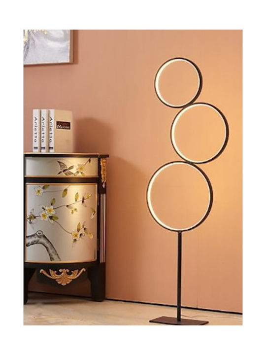 Atman Leggenda Miami Μοντέρνο LED Φωτιστικό Δαπέδου Υ140xΜ36εκ. με Ρυθμιζόμενο Λευκό Φως σε Μαύρο Χρώμα LEG-FL8004