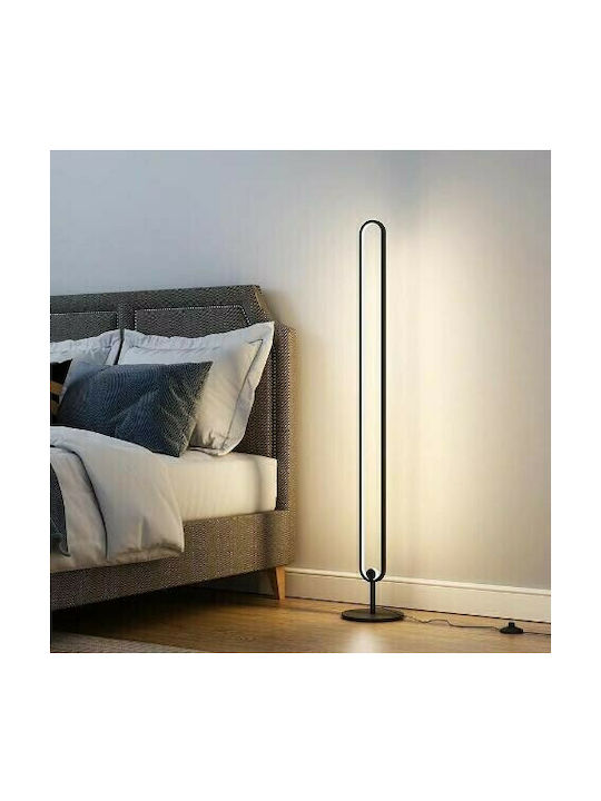 Atman Leggenda Boston Μοντέρνο LED Φωτιστικό Δαπέδου Υ135xΜ20εκ. με Ρυθμιζόμενο Λευκό Φως σε Μαύρο Χρώμα LEG-FL8005