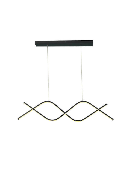 Atman Lugo Μοντέρνο Κρεμαστό Φωτιστικό με Ενσωματωμένο LED σε Μαύρο Χρώμα LEG-22004 BL - μικρογραφία 3