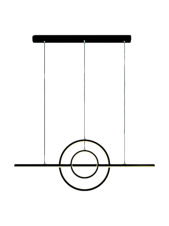 Atman Almeria Μοντέρνο Κρεμαστό Φωτιστικό Ράγα σε Μαύρο Χρώμα LEG-8705 - μικρογραφία 3