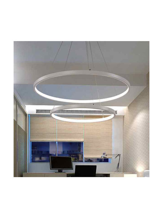 Atman Leggenda Toledo Μοντέρνο Κρεμαστό Φωτιστικό με Ενσωματωμένο LED σε Λευκό Χρώμα LEG-100R02L - second view